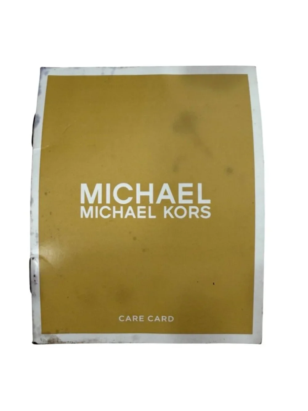 MICHAEL KORS Women's Abbey MK Signature Coated Canvas Backpack Beige Black Gold